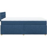  Krevet s oprugama i madracem plavi 120 x 190 cm od tkanine | shoptok.hr