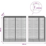  Gabion s žicom debljine 3 5 mm i mrežom 5x5 cm 650x100x200 cm - 100 cm 200 cm 650 cm | shoptok.hr
