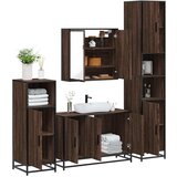 Maison Chic Kopalniški sestavi - Kopalniška garnitura 4-delna rjavi hrast inženirski les, (21787220) | Shoptok.si