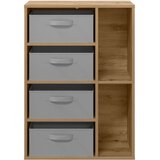  Strani šal s predalom Umetni hrast 60 x 33,5 x 84 cm, (5000233862) | Shoptok.si