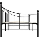 vidaXL Okvir za dnevni ležaj crni metalni 90 x 200 cm | shoptok.hr
