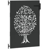  Vrtna vrata Crna 85 x 150 cm Čelik s praškastim premazom | shoptok.hr