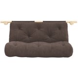 Karup Design Temno rjava raztegljiva sedežna garnitura iz rebrastega žameta 180 cm Hooked – | Shoptok.si