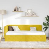  Kutni okvir kreveta Žuta 90 x 200 cm Baršun | shoptok.hr