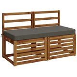  Jastučić za klupu SOEST 100% poliester Siva 110 x 50 x 8 cm - Siva 110 x 50 x 8 cm Melange | shoptok.hr