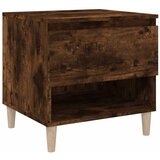 Maison Chic Nočna omarica - Nočna miza dimljen hrast 50x46x50 cm inženirski les, (21688326) Cene