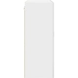 vidaXL Stenska kuhinjska omarica Visok sijaj bela 80 x 31 x 80 cm | Shoptok.si