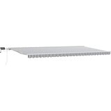 Tenda na ručno uvlačenje s LED antracit i bijela 600x300 cm | Eponuda.com