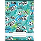 NEBULO spajalica bilježnica s natpisom football time, karirani, 27-32, A/5 Cijene