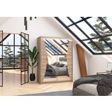 ADRK Klizni ormar s ogledalom MAX 150 cm - HRAST TARTUF | shoptok.hr