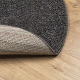  Košata preproga moderna antracit Ø 120 cm | Shoptok.si
