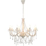  Luster s perlama bijeli 8 žarulja E14 | shoptok.hr