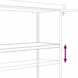 Ormarić za spise crni 90 x 40 x 70 cm čelični | shoptok.hr