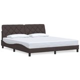  Posteljni okvir brez vzmetnice temno rjav 180x200 cm blago, (21790691) | Shoptok.si