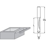Makita rezkalo za stransko rezkanje, 6,35x19x65 mm, D-47787 u