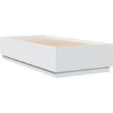 vidaXL Posteljni okvir bel 90x200 cm inženirski les | Shoptok.si