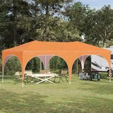  Rastezljivi šator za svadbe - šator za zabave Narančasta 575 x 288 x 245 cm | shoptok.hr
