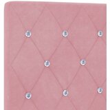  Podesivi krevet s madracem s uzglavljem 2 pcs Ružičasta Baršun | shoptok.hr