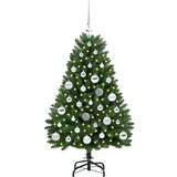  Umjetno božićno drvce S LED lampica Zelena 120 cm PVC i metal | shoptok.hr