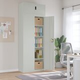 vidaXL Arhivska omara svetlo siva 90x40x240 cm jeklo | Shoptok.si