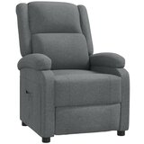 vidaXL Naslanjač iz temno sivega blaga, (21002105) | Shoptok.si