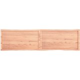 Stolna ploča svjetlosmeđa 200x50x6 cm od obrađene hrastovine | shoptok.hr