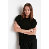 Trendyol Crni pleteni detaljni pleteni džemper | ePonuda.com