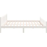  Okvir za krevet od masivnog drva bijeli 160 x 200 cm | shoptok.hr