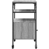  Stalak za pisač s 3 razine siva boja hrasta 50x40x76 cm drveni | shoptok.hr