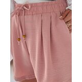 DStreet Spodenki damskie materiałowe SUMMER TRIP różowe | Shoptok.si