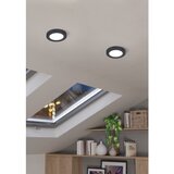 Eglo LED okrogla vgradna svetilka Fueva Flex (5,5 W, Ø x V: 11,7 x 0,2 cm, Črna, Nevtralno bela) | Shoptok.si