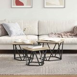  Kava Stol 3 pcs Sonoma hrast Inženjerska drva i čelik | Eponuda.com
