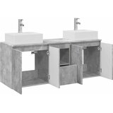  Set ormarića za kupaonicu 3 kom. Betonska siva 49,5 x 41 x 62,5 cm | Shoptok.si