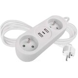  Produžni kabl 2 utičnice + 2x USB-A + USB-C 1,4 m | Eponuda.com