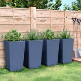  Vrtne sadilice 4 kom plava siva 32,5 x 32,5 x 57 cm PP | Eponuda.com