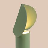 Thoro Žajbljevo zelena aluminijasta LED namizna svetilka (vi&amp;scaron;ina 15 cm) BISCUIT &amp;ndash; Slike