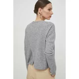 Custommade Volnen pulover ženski, siva barva