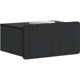  Stenski nočni omarici s predalom 2 pcs Črna 49 x 34,5 x 24 cm, (5000209984) | Shoptok.si