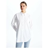 LC Waikiki Women's Plain Long Sleeve Poplin Shirt Tunic Cene