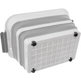 Orion Belo-siva plastična škatla za shranjevanje s pokrovom 54x39x28 cm Kemp – | Shoptok.si
