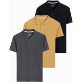 Ombre Set of men's pique knit polo shirts 3-pack Cijene