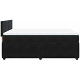  Krevet s oprugama i madracem crni 140 x 190 cm baršunasti | shoptok.hr