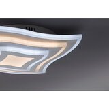 Fischer & Honsel bela kovinska LED stropna zatemnitvena svetilka z daljinskim upravljalnikom 43x43 cm Gorden | Shoptok.si
