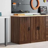 vidaXL Garažni ormar za odlaganje 40x51x85 cm masivne borovine | shoptok.hr