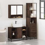 vidaXL 3-dijelni set kupaonskog namještaja boja smeđeg hrasta drveni | shoptok.hr