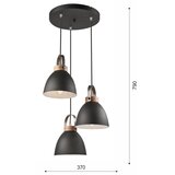  Luster na sajli DANIELLE 3xE27/60W/230V | Eponuda.com
