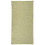 vidaXL zunanja preproga ploščato tkanje 100x200 cm zelena | Shoptok.si