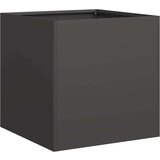 vidaXL Planter Black 40x40x40 cm Hladno valjano jeklo | Shoptok.si