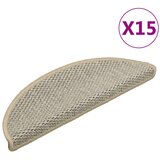  Samoljepljivi otirači za stube 15 kom 56x17x3 cm svjetlosivi | shoptok.hr