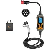 Prenosni EV polnilec, dolžina kabla 5m, IP65 vodoodporna ocena, 11KW 16A 3Fazni, TYPE2, (5000156858)